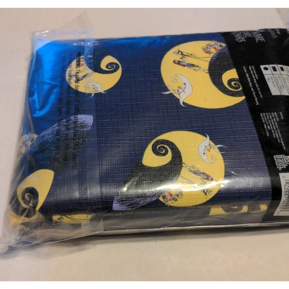 NEW Tim Burton The Nightmare Before Christmas Tablecloth 60x102 Purple Jack Bat